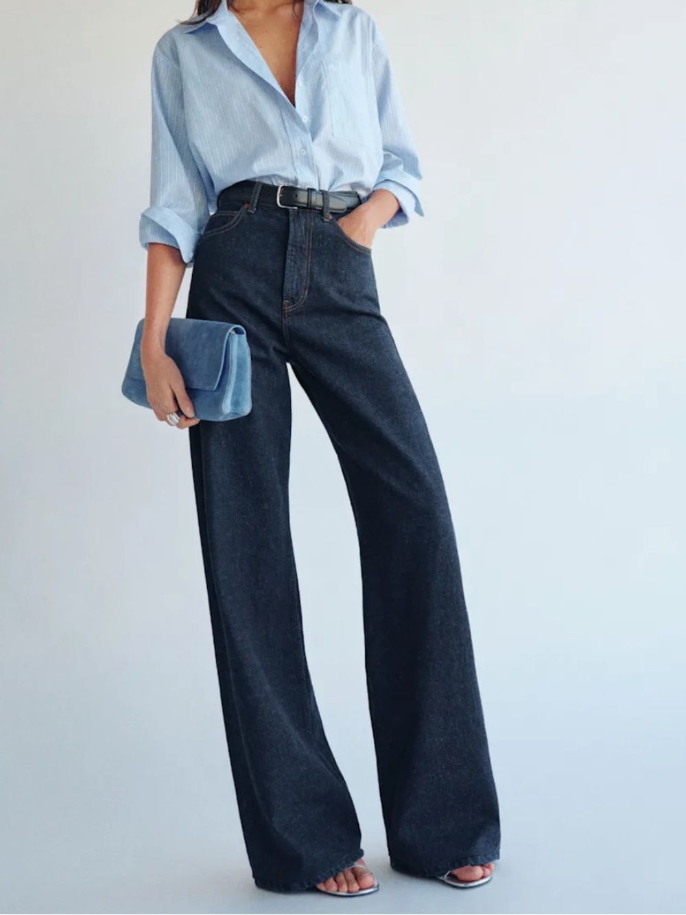 The Reformation Cary High Rise Slouchy Wide Leg Jean